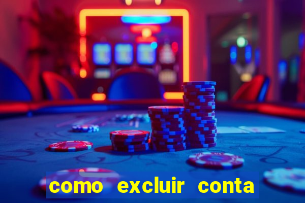 como excluir conta de jogos de aposta